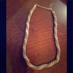 Necklace gold and silver twisted chain